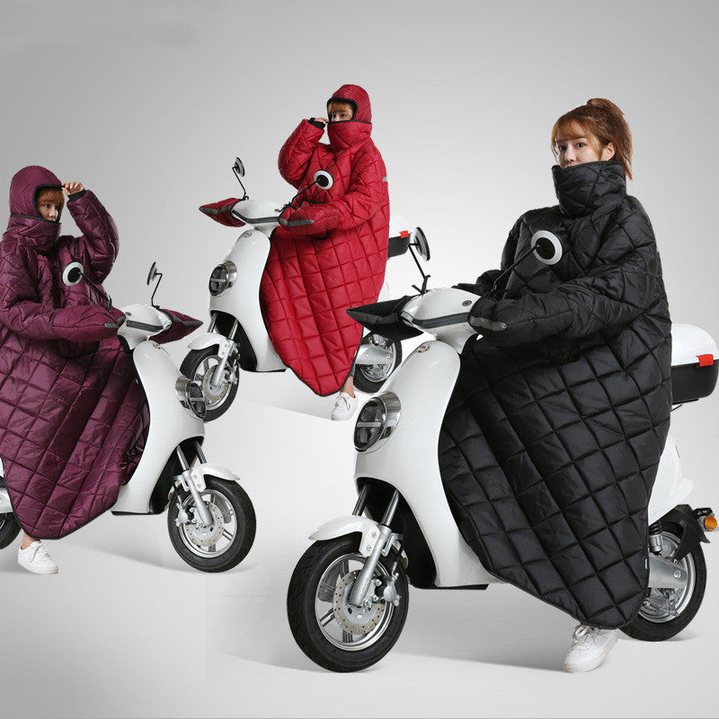 Waterproof Padded And Warm Windbreaker With Handle