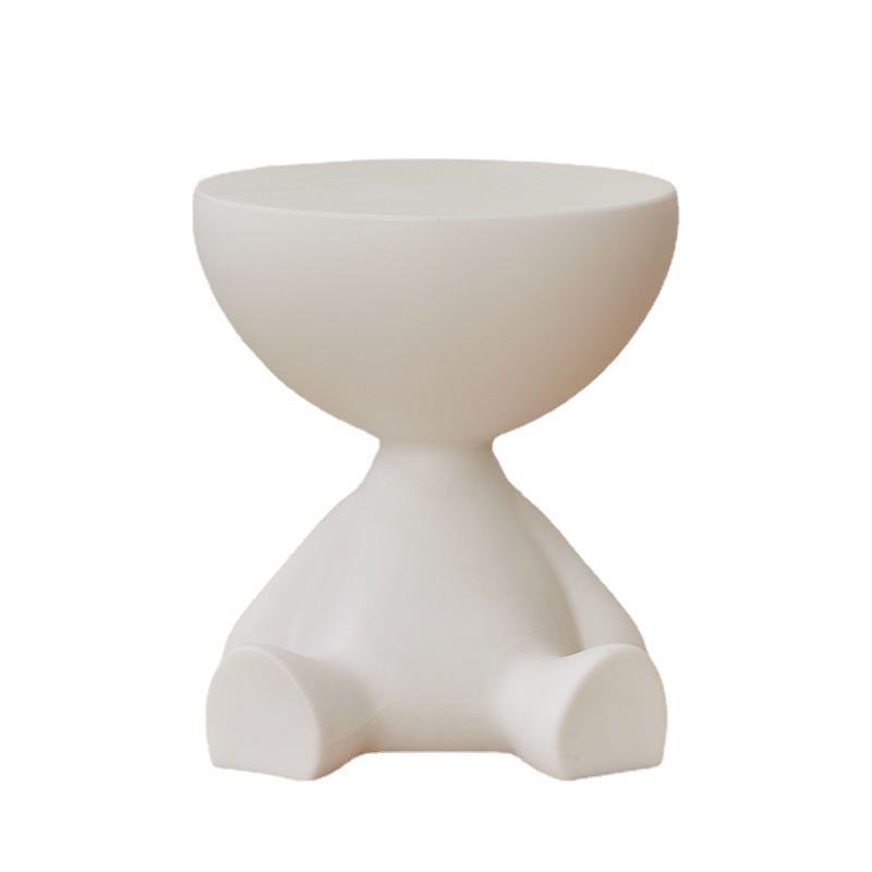 Light Luxury Cream Style Sofa Side Creative Flat Coffee Table