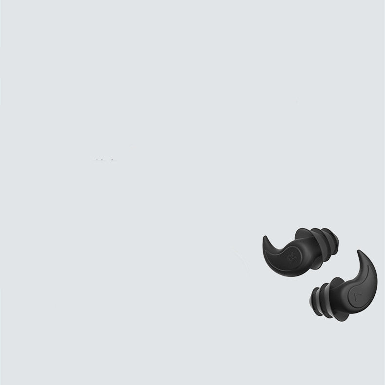 Three-layer Silicone Noise-reduction Ear Plugs Soundproof Sleep Waterproof For Bathing And Swimming