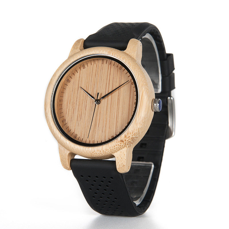 Girls' Simple Temperament Wooden Watch