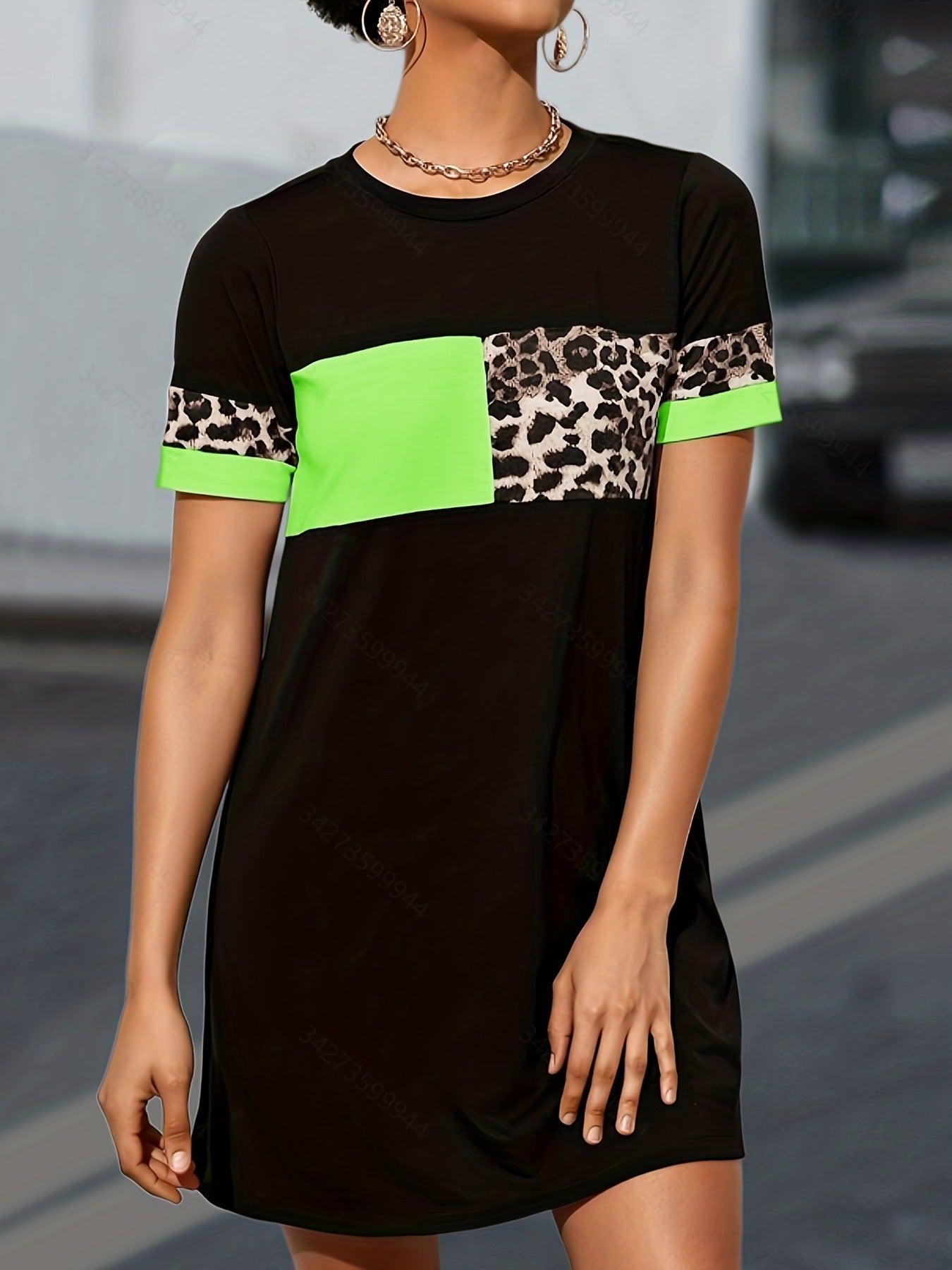 Animal Leopard Print Zebra Striped Printed Dress