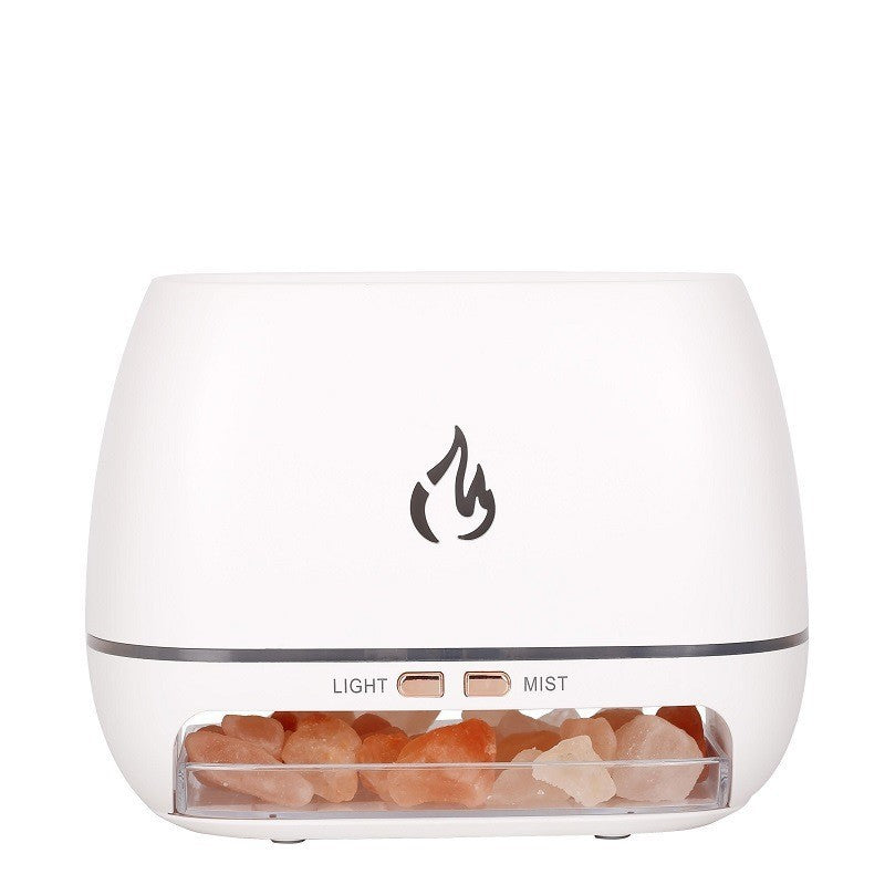 Salt Stone Simulation Flame Aroma Diffuser Heavy Fog