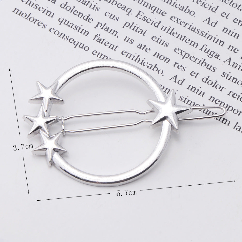 Cupid Heart-shaped Five-pointed Alloy Hair Accessories