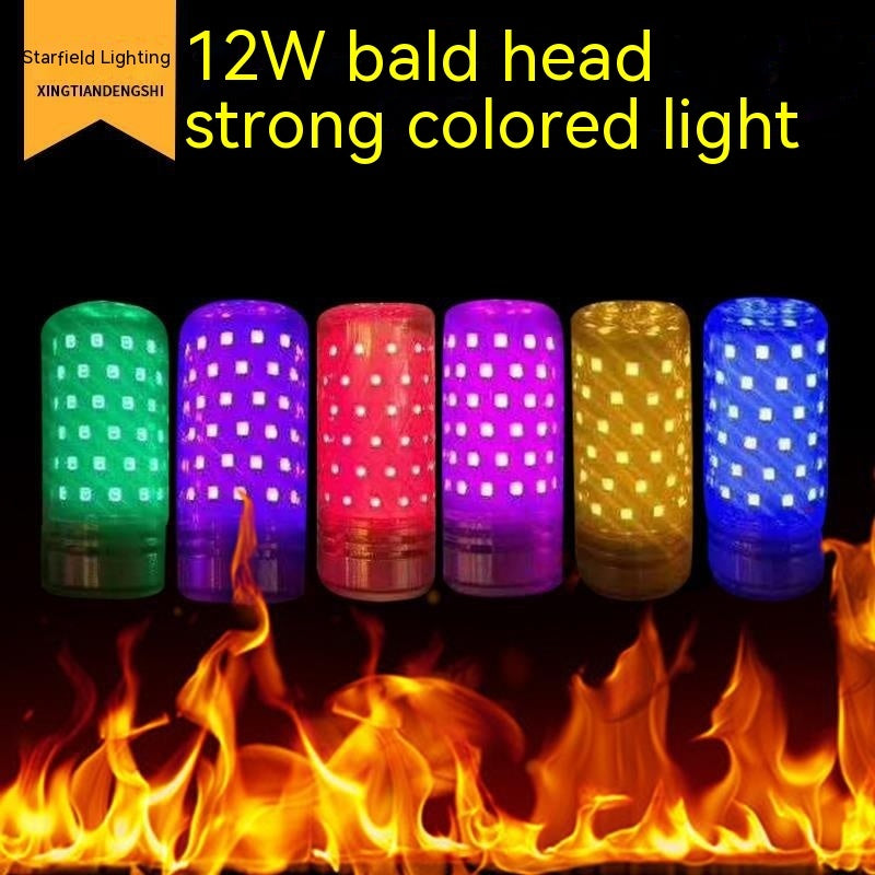 LED Colorful Remote Control Candle Bulb