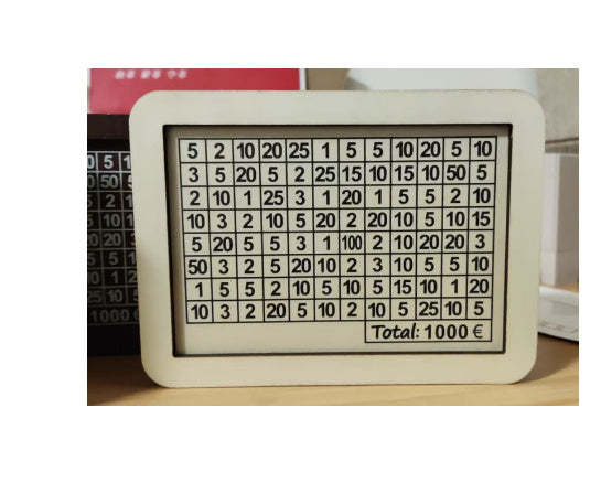 Home Quality Counter Wooden Piggy Bank