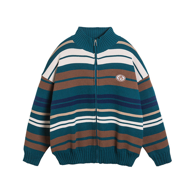 Striped Sweater Casual All-match Loose Sweater