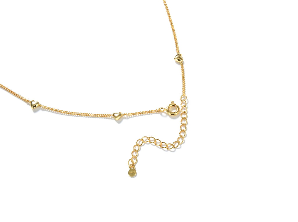 Special-interest Design Gold Silver Plated Love High Sense Necklace