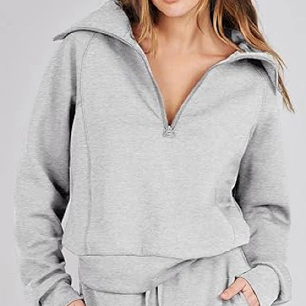 Casual Suit Solid Color Stitching Women's Clothing