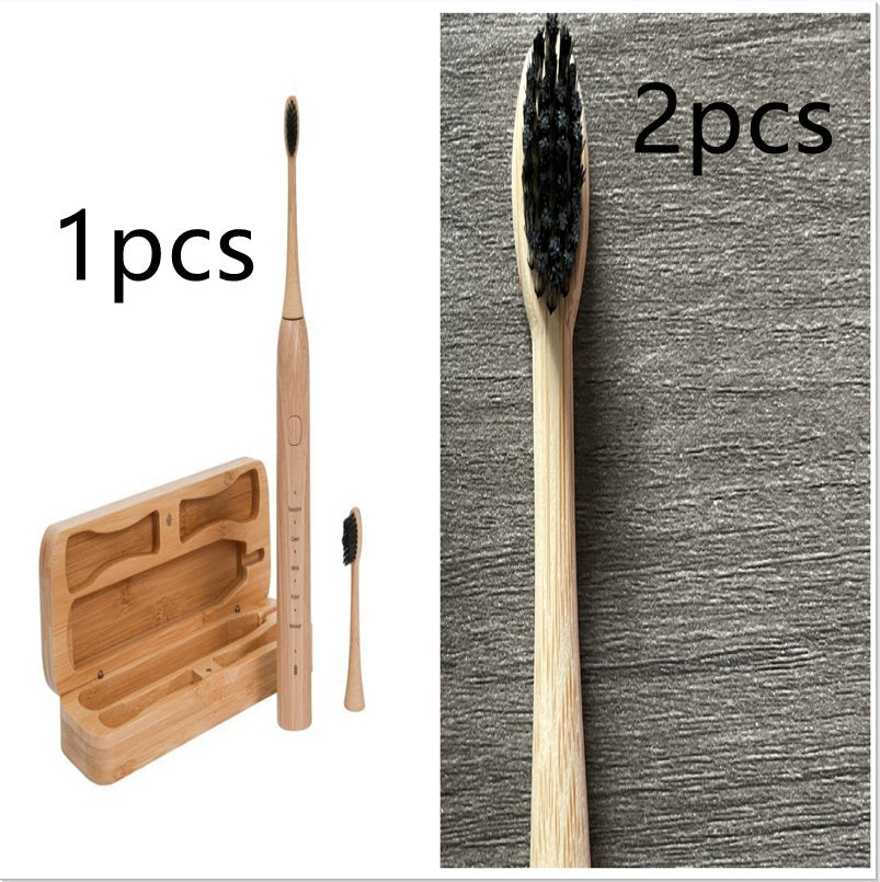 New Bamboo USB Rechargeable Electric Toothbrush