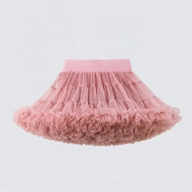 Girl's Tutu Skirt Soft Veil-year-old Princess Pettiskirt