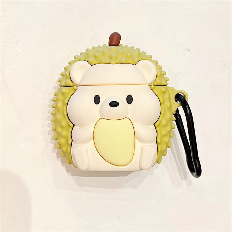 Durian Hedgehog Bear For Airpods Wireless Bluetooth Headset Protective Cover