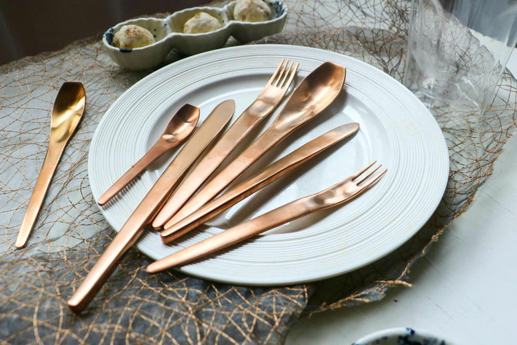 Knife, Fork And Spoon 304 Stainless Steel Household Desserts Spoon Hotel Stainless Steel Tableware