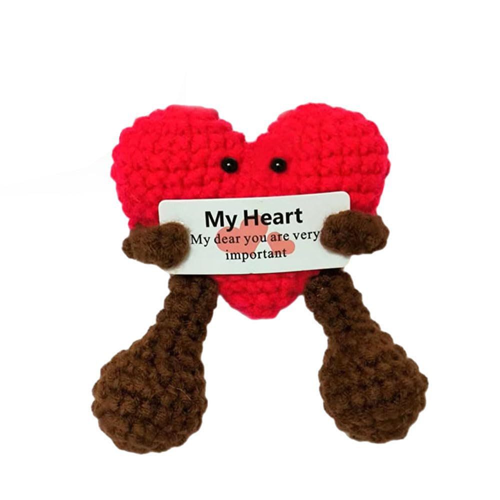 Wool Valentine's Day Love Funny Expression Bag Cute Crocheted Hanging Buckle Decoration Cute Doll