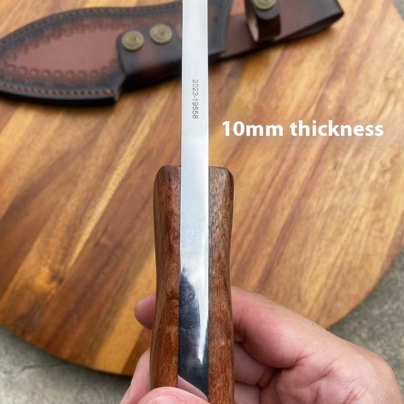 10mm Thick Outdoor Tool Integrated Keel High Hardness Hand-forged Knife