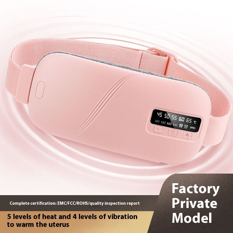 Compress Stomach Heating Pad Vibration Massage Stomach Heating Belt Waist Supporter