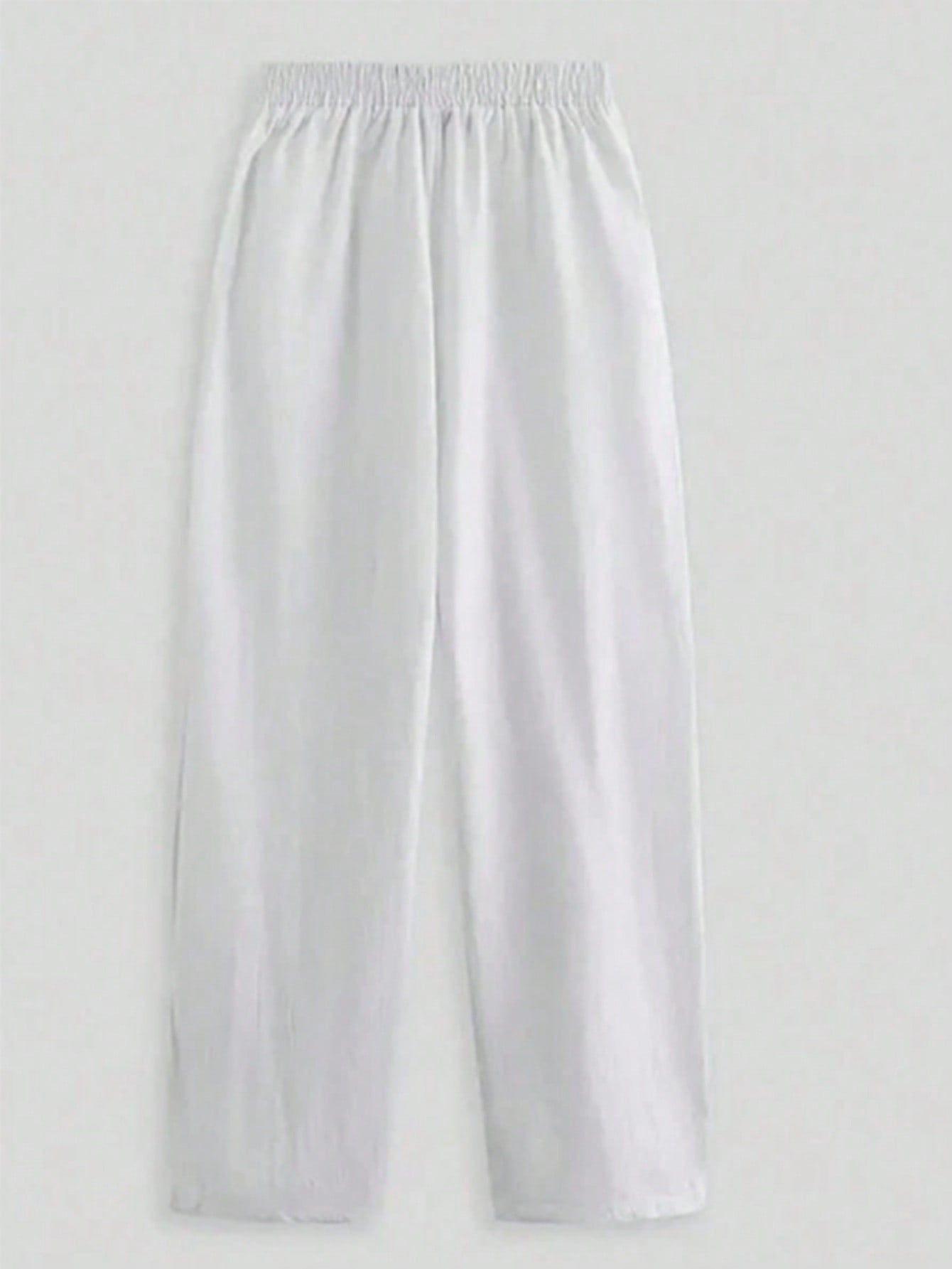 Women's Elastic Waist Wide-Leg Pants