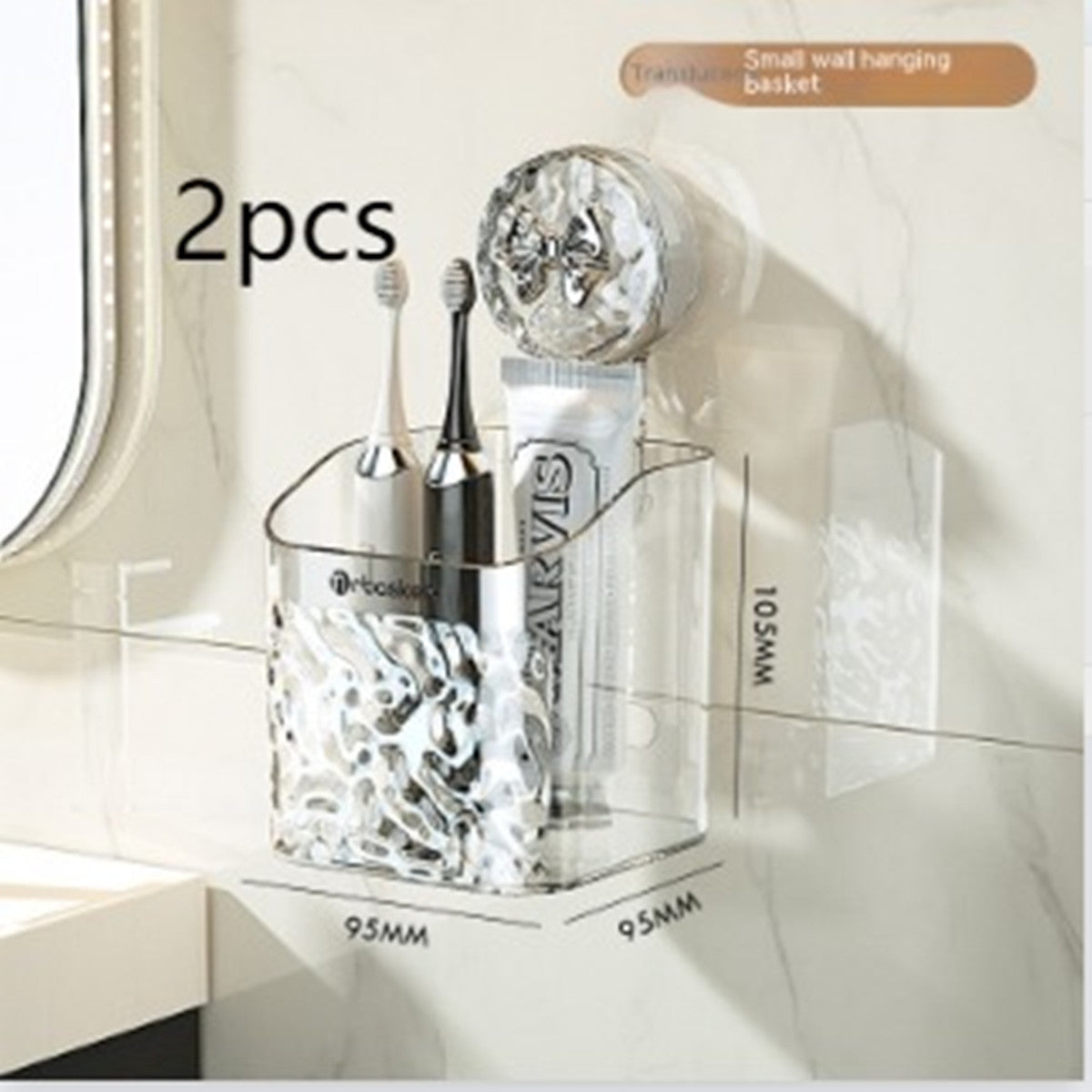 Waste Face Cloth Storage Box Bathroom Wall-mounted Shaver Storage Rack