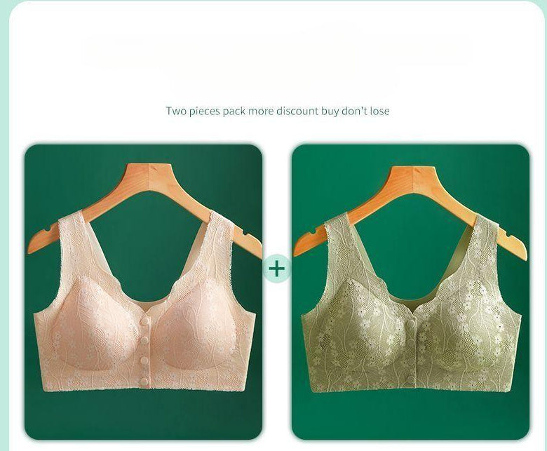 Front Buckle Underwear Vest Underwear Women's Seamless Front Buckle Plus Size Bra