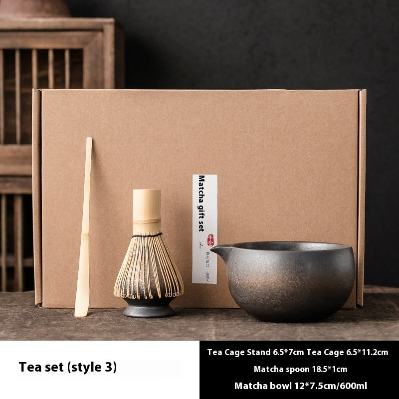 Matcha Bowl Japanese Tea Set For Matcha Tea Suit Tea Whisk Bamboo Matcha Brush Hundred Benli Song Dynasty Point Tea Ceremony Zen