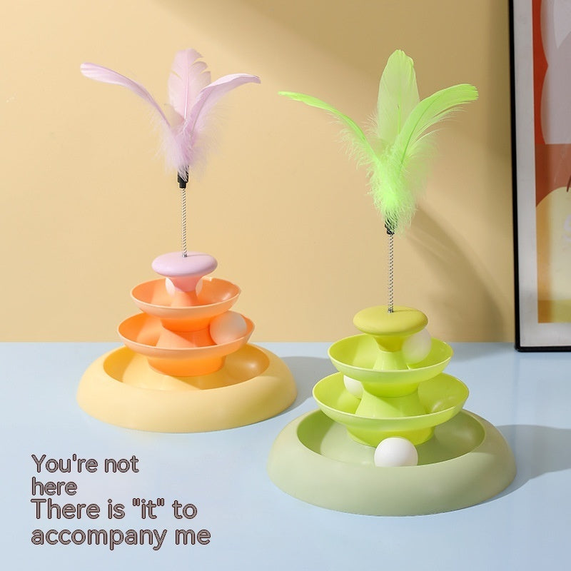 Cat Toy Self-Hi Relieving Stuffy Cat Turntable