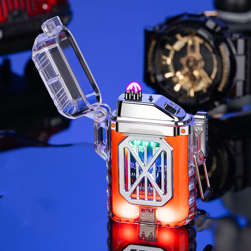 Transparent Shell Electronic Pulse Charging Lighter