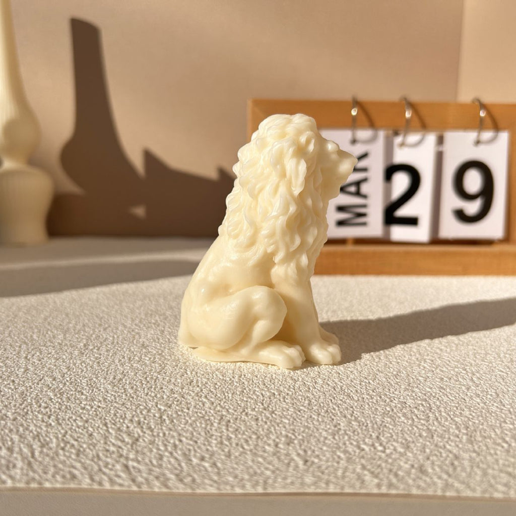 Sitting Lion Candle Silicone Mold