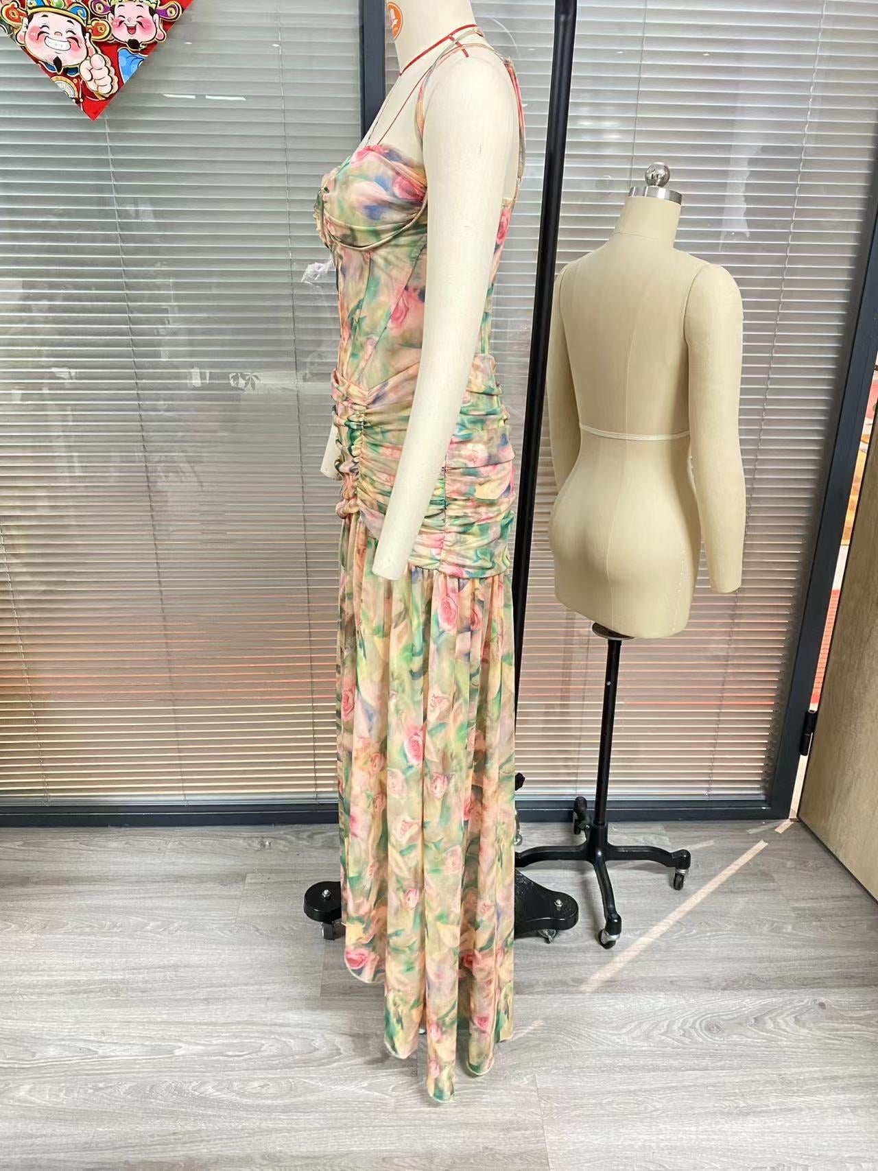 Hot Girl Print Holiday Casual Dress