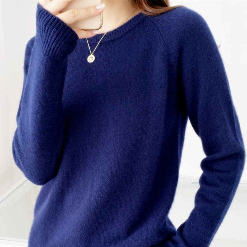Women's Fashion Simple Knitting Bottoming Shirt