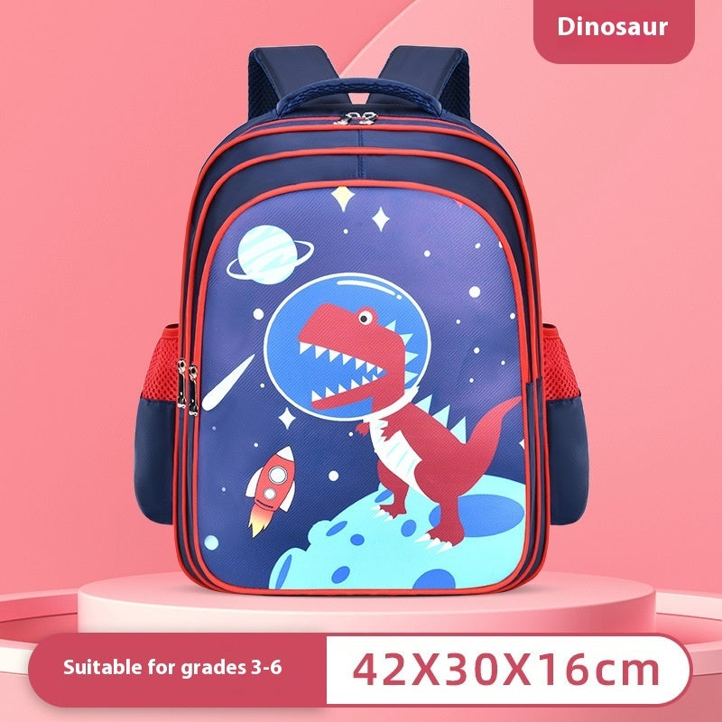 Astronaut Schoolbag Boy Double Shoulders Backpack Grade 3-4