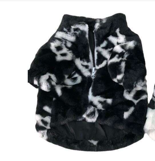 Dog Fur Coat Thickened Pet Fashion Brand Clothing