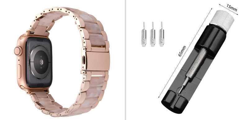 Resin Strap Stainless Steel Three Bead Replacement