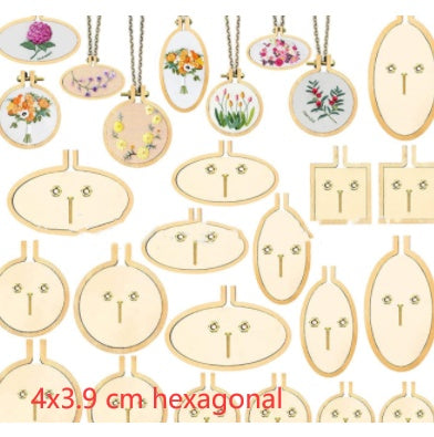 Wooden Mini Embroidered Stretch Jewelry