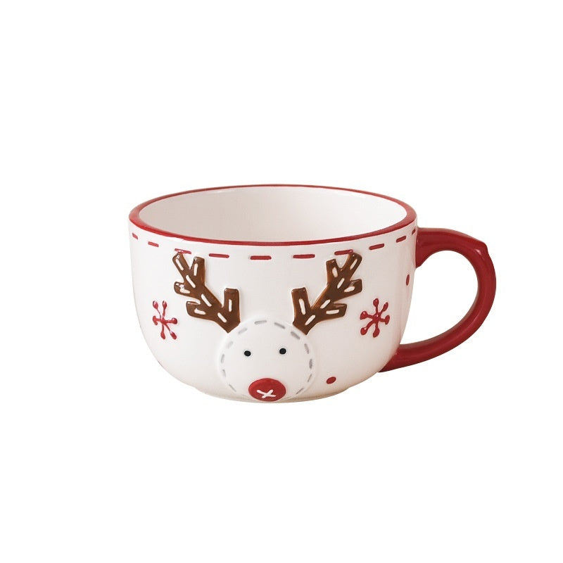 Santa Claus Ceramic Cup Office Home