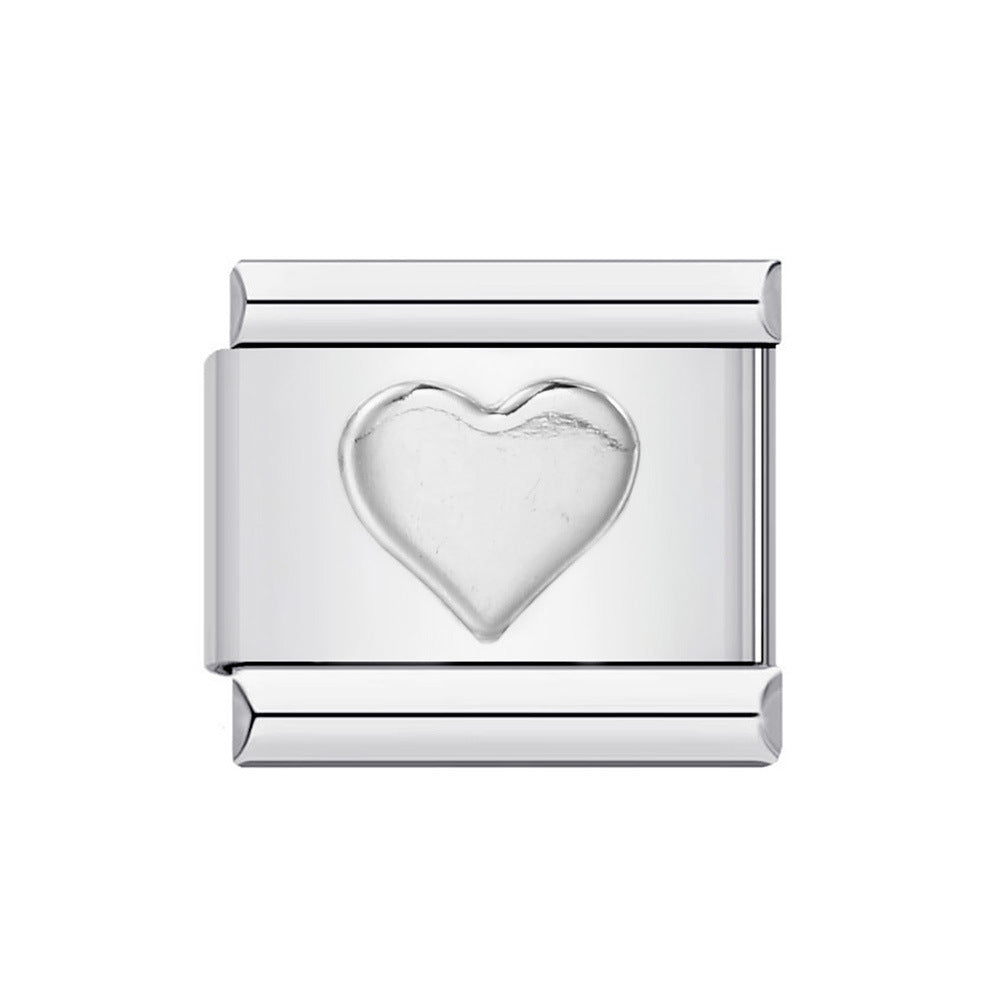 DIY Italian Module Bracelet Titanium Steel Gold Plated