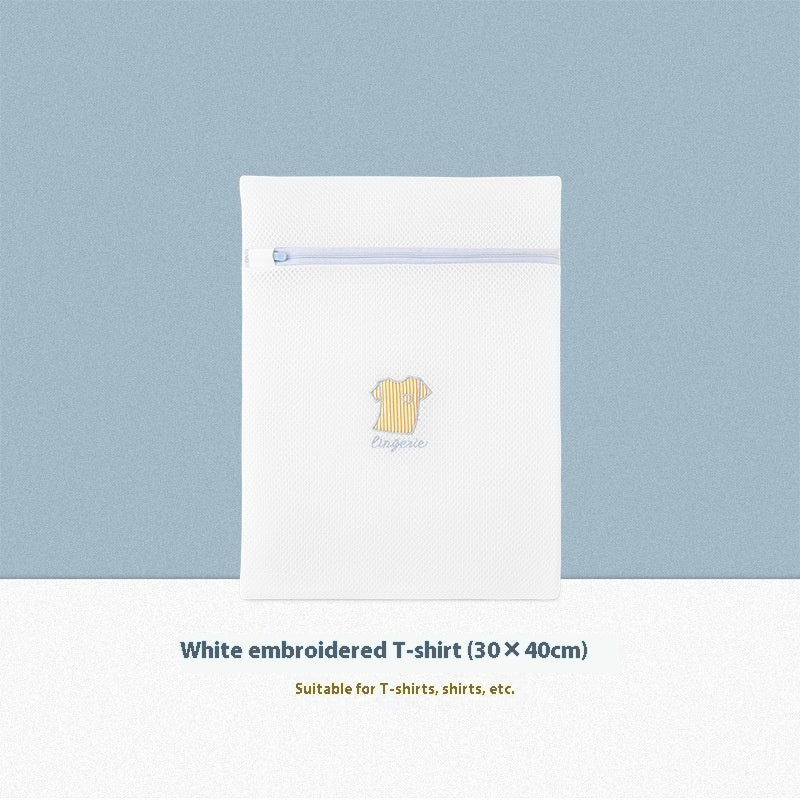 Sandwich Embroidery Thickening Laundry Net Bag Underwear Bra Laundry Protection Bags