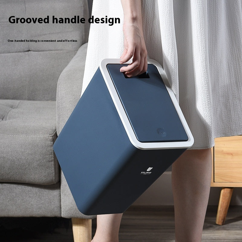 Bathroom Kitchen PP Floor Clamping Ring Trash Can Household