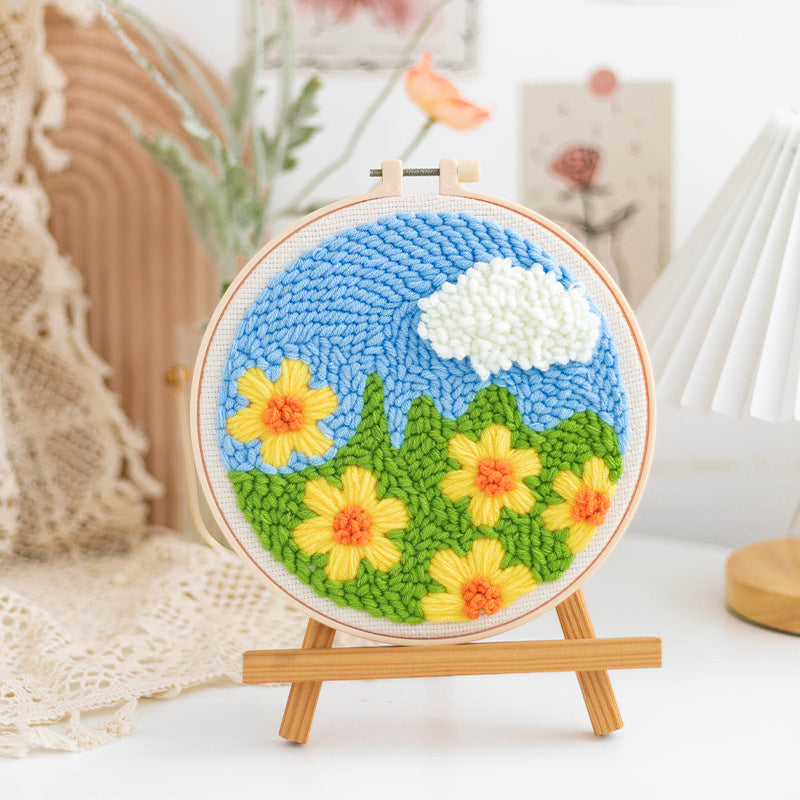 Handmade DIY Russian Wool Poke Embroidery Material Package