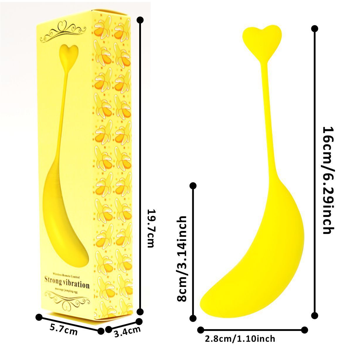 Fruit Banana APP Remote Control Vibration Product Device Wear Plug
