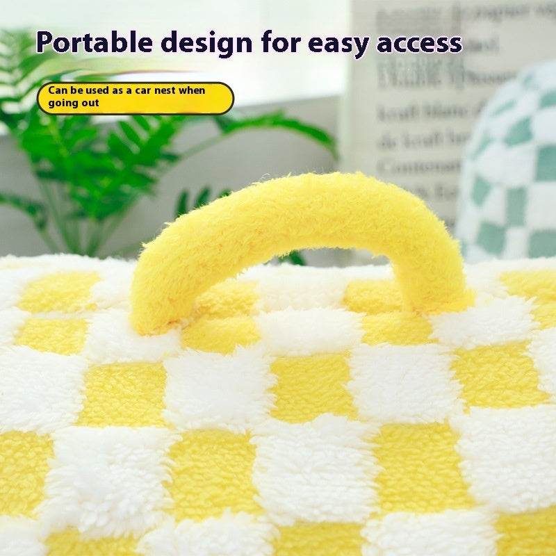 Four Seasons Universal Semi-enclosed Dog House Pet Bed Thick Warm