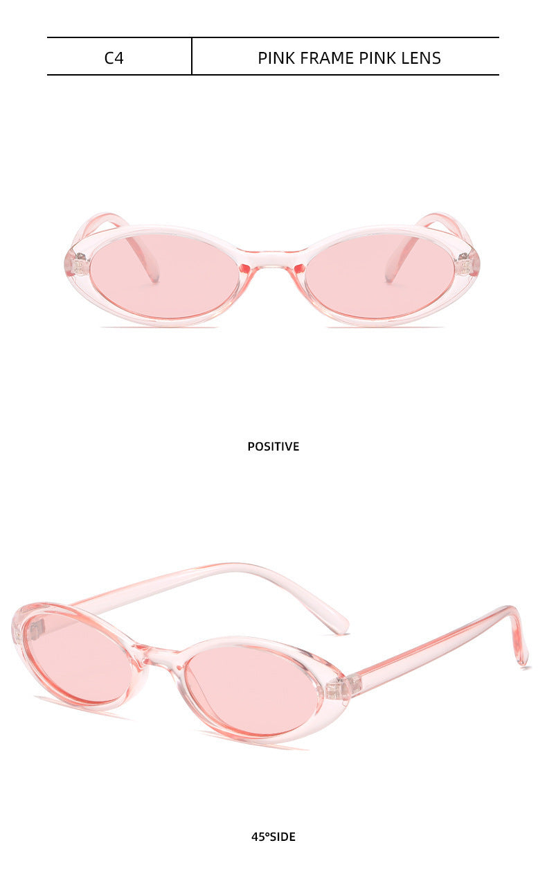 Retro Water Drop Oval Frame INS Style Personalized Glasses