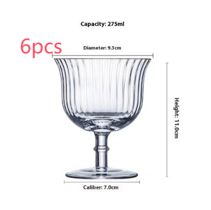 American Cold Ice Latte Coffee Cup Bar Cocktail Household Glass