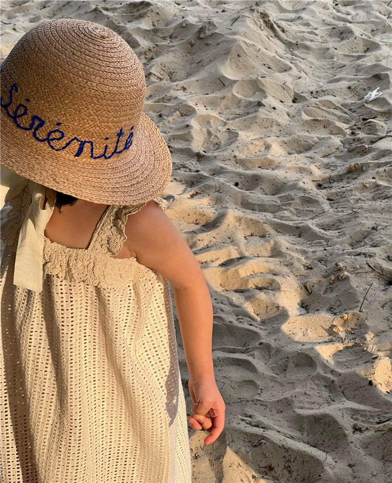 Hollowed Out Lace Suspender Dress