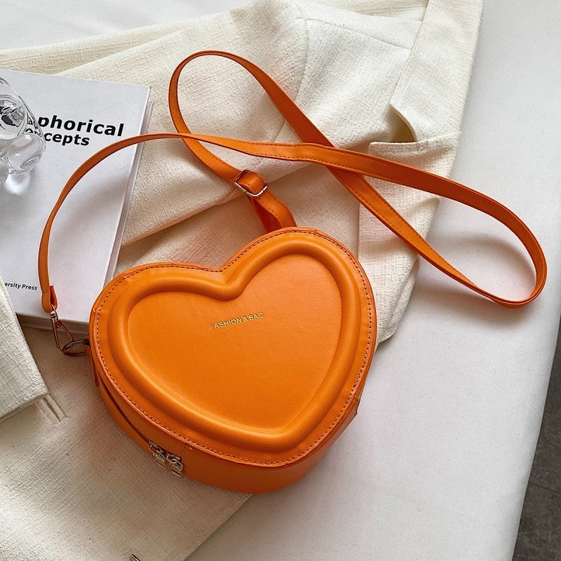 Fashion Heart Shaped Shoulder Messenger Bag