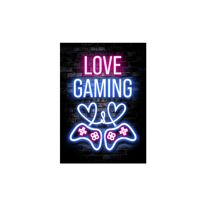 Neon Game Machine Room Decoration Carpet