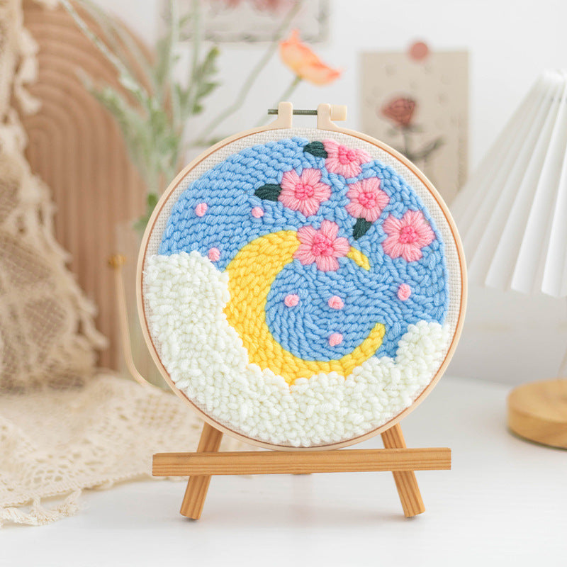 Handmade DIY Russian Wool Poke Embroidery Material Package