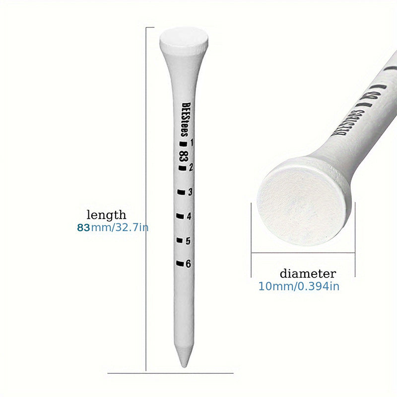 Golf Ball Nail Original Wooden Scale Ball Tee Golf Tee Printing Digital Scale