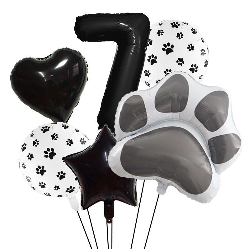 Animal Party Dog Cat's Paw Aluminum Balloon