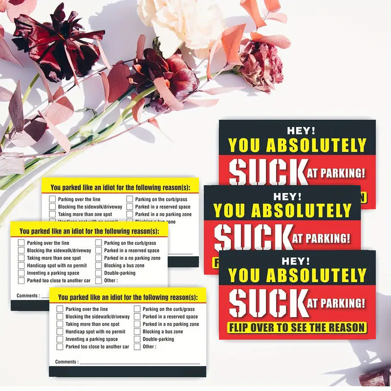 50 Bad Parking Card You Stop There Like An Idiot