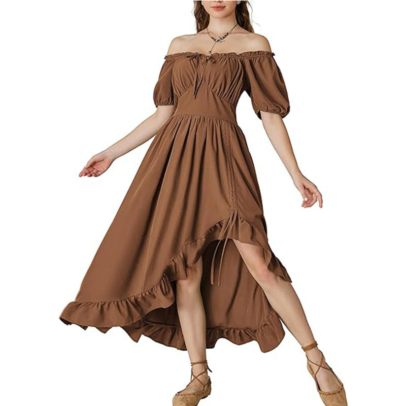 Retro Irregular Women's Stage Dress