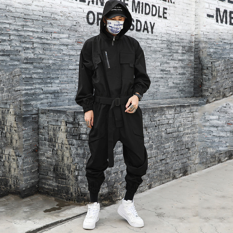 Men's Hip Hop Trend Tunic Loose Jumpsuit